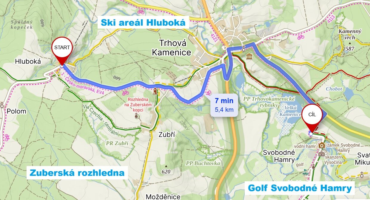 Hluboká mapa letní